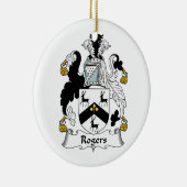 Rogers Family Crest Keramisch Ornament (Rechts)