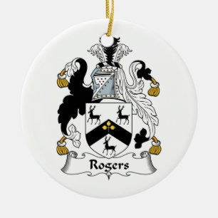 Rogers Family Crest Keramisch Ornament