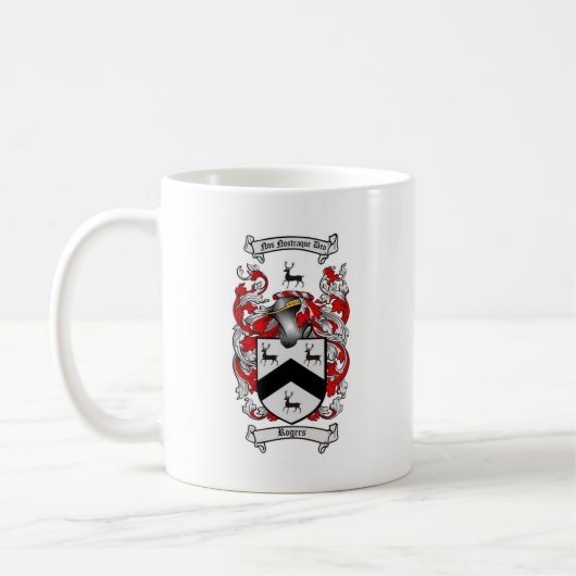 ROGERS Family Crest Koffiemok (Links)