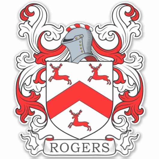 Rogers Family Crest Sticker (Voorkant)