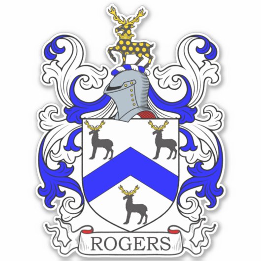 Rogers Family Crest Sticker (Voorkant)