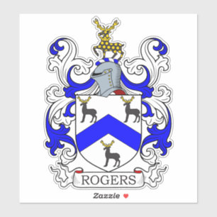 Rogers Family Crest Sticker
