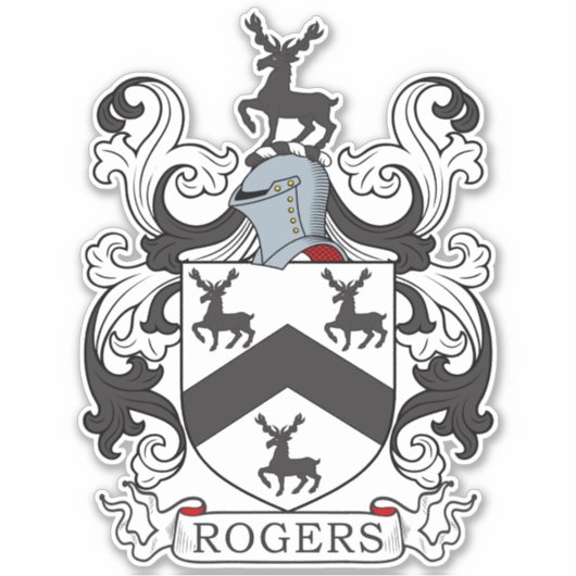 Rogers Family Crest Sticker (Voorkant)