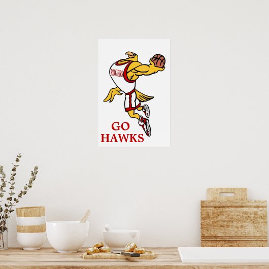 Rogers GHawk Basketball Mascot Poster - Tall (Keuken)