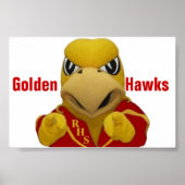 Rogers Golden Hawk Costumed Mascot Poster (Voorkant)