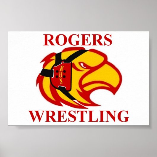 Rogers Hawkhead Wrestling Poster (Voorkant)