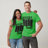 rogers park zwarte vlag t-shirt (Unisex)