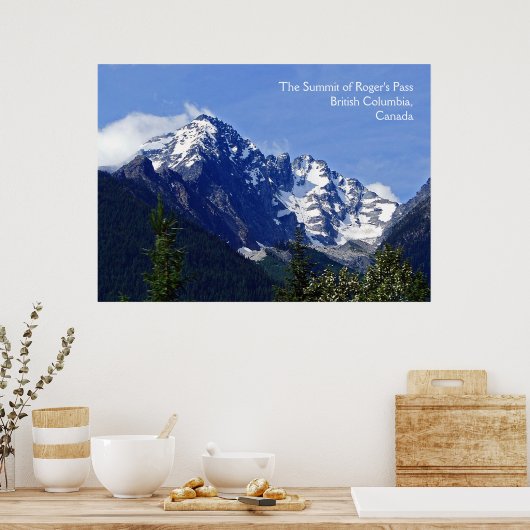 Roger's Pass Summit Poster Print (Keuken)