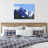 Roger's Pass Summit Stretched Canvas Print (Insitu (Slaapkamer))