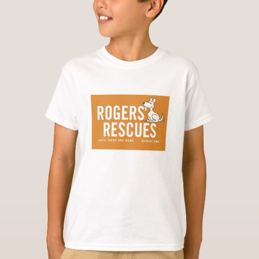 Rogers'Resculeert Kind met korte hoes T-shirt (Voorkant)