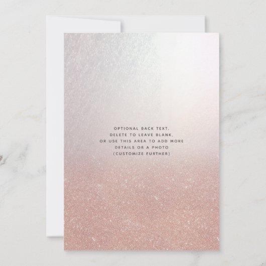  rogesold luxdamask tiara Quinceañera Kaart (Achterkant)