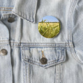 Rogge Graan Botanische Natuur Ronde Button 5,7 Cm (In situ)