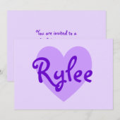 Rogge in Paars Kaart (Voorkant / Achterkant)