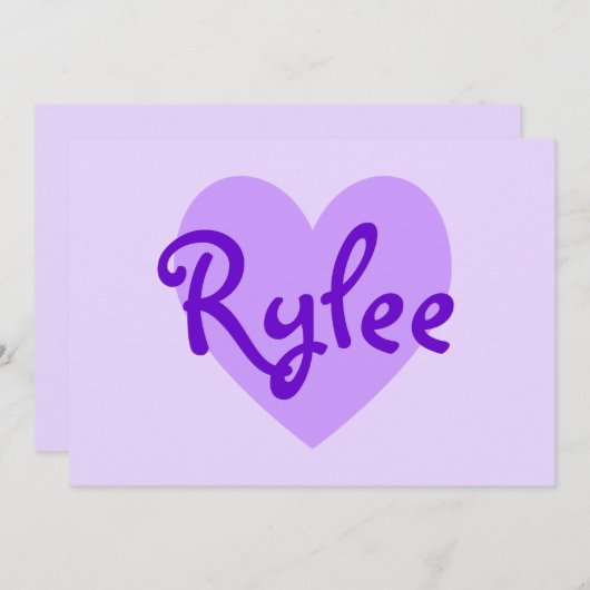 Rogge in Paars Kaart (Voorkant / Achterkant)