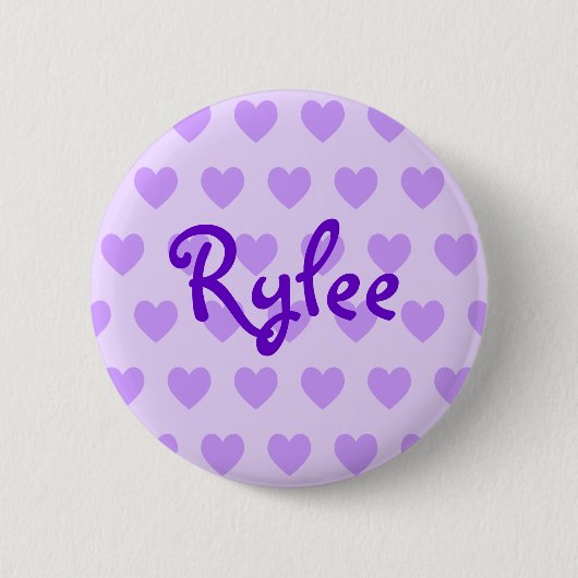 Rogge in Paars Ronde Button 5,7 Cm (Voorkant)