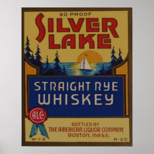  rogge Whiskey Liquor Retro Advertisement Poster