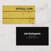 Roghwood (geel) visitekaartje (Voorkant / Achterkant)