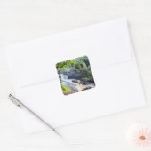 Rogie Falls, Schotland Vierkante Sticker (Envelop)