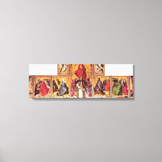 Rogier van der Weyden - Altar of Last Arrest Canvas Afdruk (Voorkant)