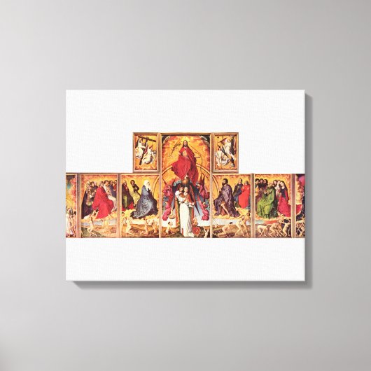 Rogier van der Weyden - Altar of Last Arrest Canvas Afdruk (Voorkant)