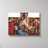 Rogier van der Weyden - Verdaling van het Kruis Canvas Afdruk (Voorkant)