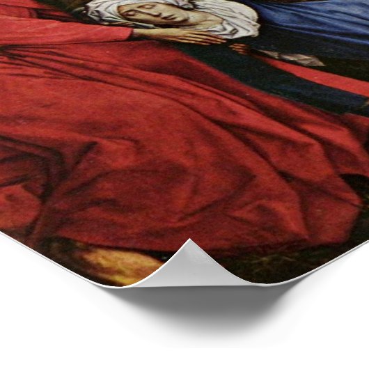 Rogier van der Weyden - Verdaling van het Kruis Poster (Hoek)