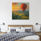 Rogue Ballonvaart - Schilderachtige Illustratie St Canvas Afdruk (Insitu (Slaapkamer))