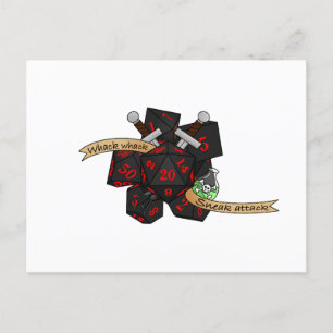 Rogue Dice Design Aankondigingskaart