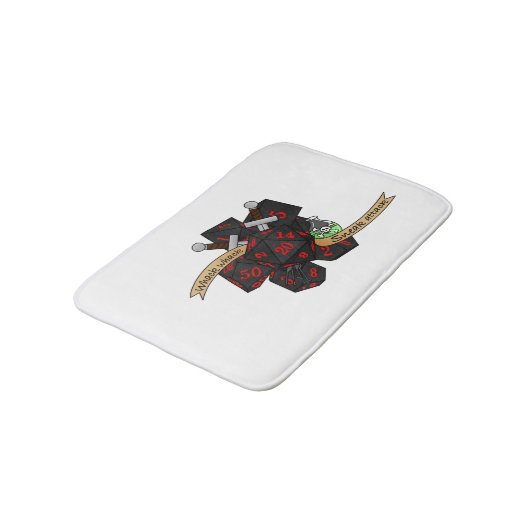 Rogue Dice Design Badmat (Gekanteld)