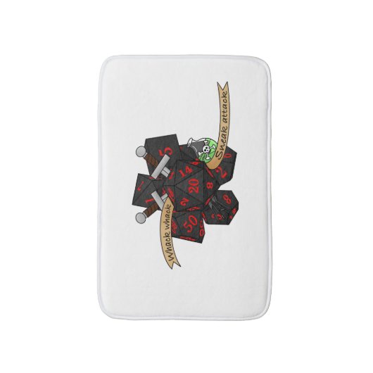 Rogue Dice Design Badmat (Voorkant Verticaal)