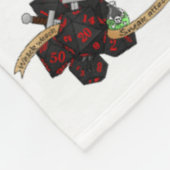 Rogue Dice Design Fleece Deken (Hoek)