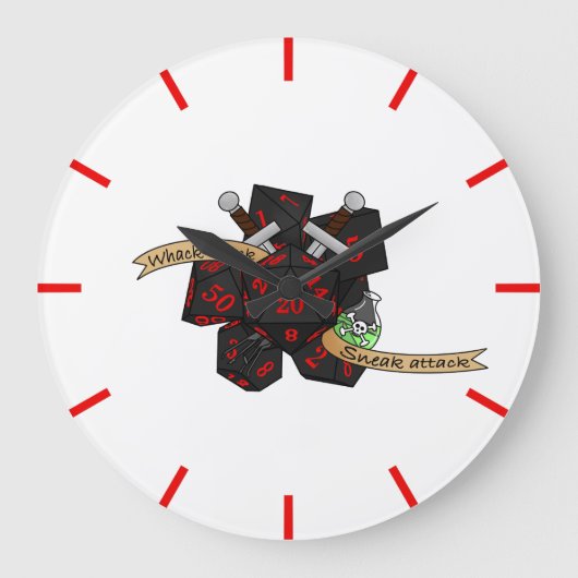 Rogue Dice Design Grote Klok (Voorkant)
