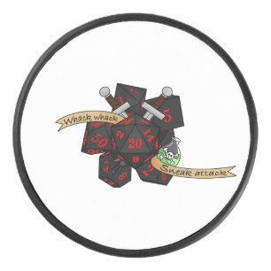 Rogue Dice Design Hockey Puck