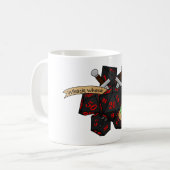 Rogue Dice Design Koffiemok (Voorkant links)
