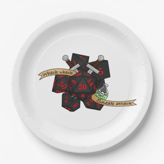 Rogue Dice Design Papieren Bordje (Voorkant)