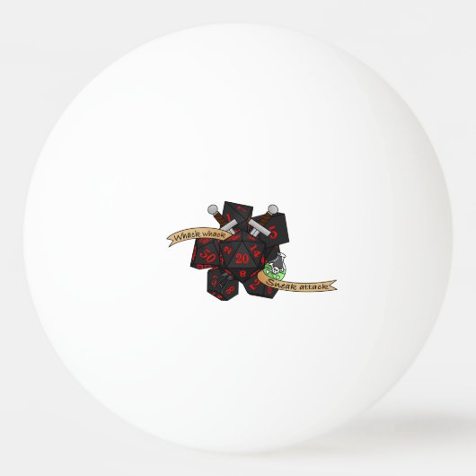 Rogue Dice Design Pingpongbal (Voorkant)
