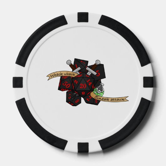 Rogue Dice Design Poker Chips (Voorkant)