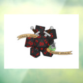 Rogue Dice Design Raamsticker (Vel 3)