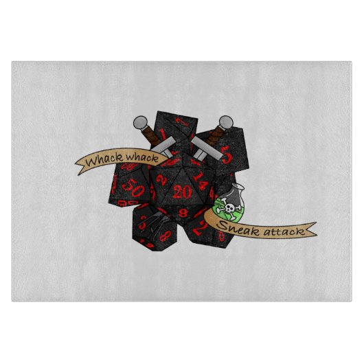 Rogue Dice Design Snijplank (Voorkant)