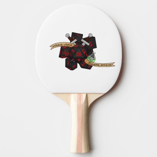 Rogue Dice Design Tafeltennisbatje (Voorkant)