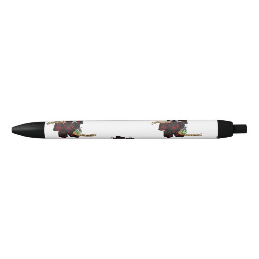 Rogue Dice Design Zwarte Inkt Pen (Voorkant)