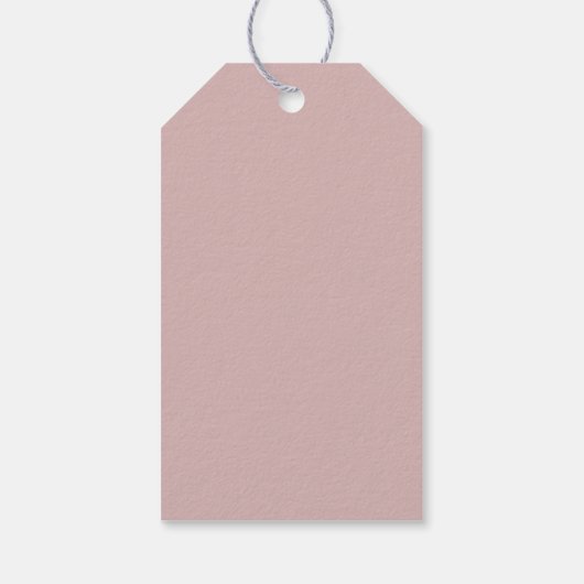 ROGUE Dusty Roos Blush Pink Hartelijk dank Cadeaulabel (Achterkant)