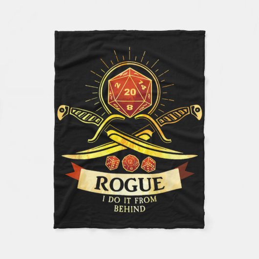 Rogue Fantasy Gamer Rpg Cl  Fleece Deken (Voorkant)