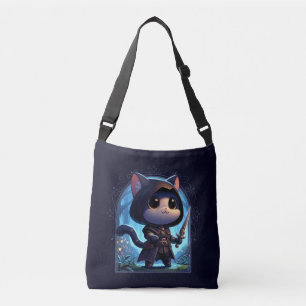 Rogue Feline Fantasy Avontuur Crossbody Tas
