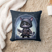 Rogue Feline Fantasy Avontuur Kussen (Deken)