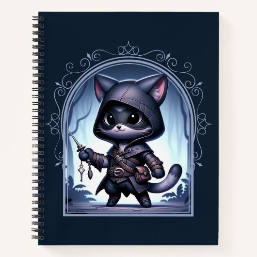 Rogue Feline Fantasy Avontuur Notitieboek (Voorkant)