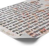 Rogue gedicht afdrukken poster (Hoek)