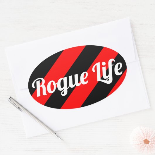 Rogue Life Ovale Sticker (Envelop)