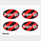 Rogue Life Ovale Sticker (Vel)