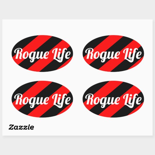 Rogue Life Ovale Sticker (Vel)
